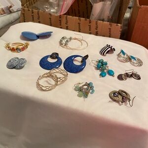 Dozen sets of pierced earrings